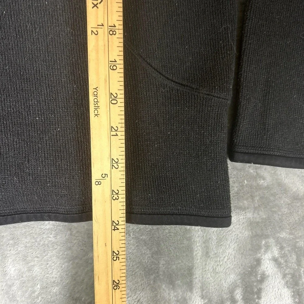 Patagonia Sweater Mens Small Black Better Sweater 1/4 Zip Fleece Logo Pullover